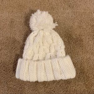 cable knit Pom beanie